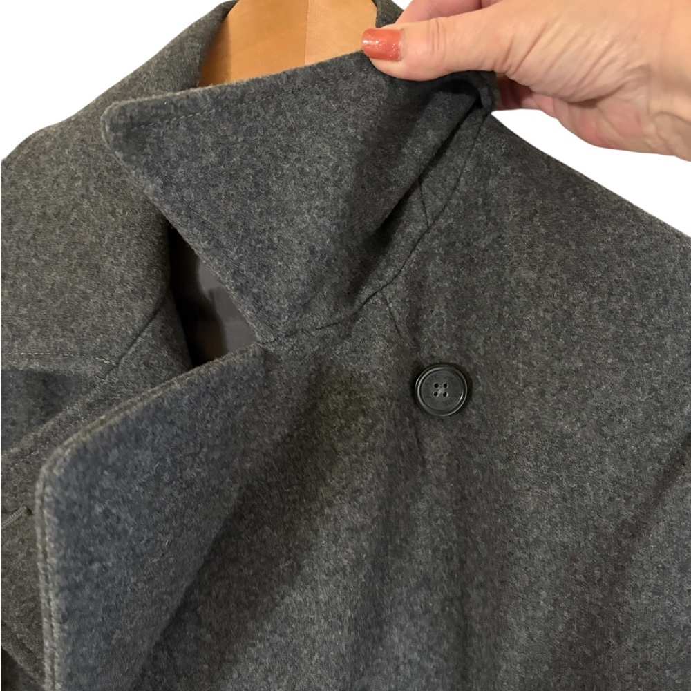Jos. A. Bank Wool Pea Coat men’s medium regular. Charcoal gray. Like new! Sharp! - Picture 11 of 13